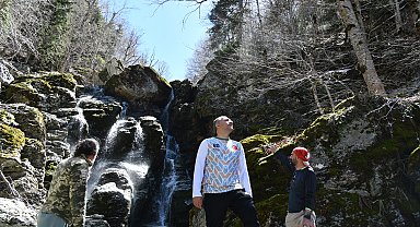 Terörden arındırılan Amanoslar'da birkaç ay görülebilen şelale ilgi odağı oldu