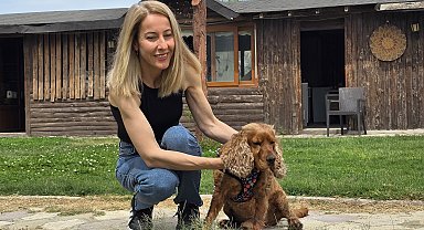 3 aydır kayıp köpeği Çilek'i ağaca bağlı halde buldu