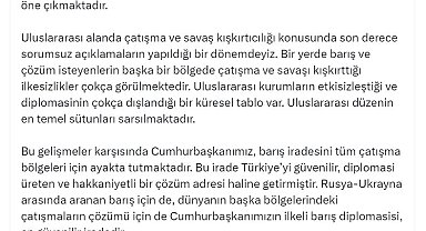 AK Parti Sözcüsü Çelik: Cumhurbaşkanımızın ilkeli barış diplomasisi, en güvenilir iradedir