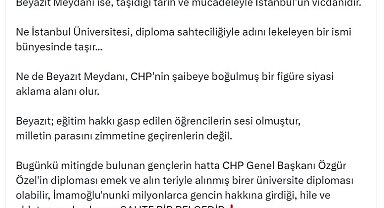 AK Parti'li İnan: CHP, İmamoğlu için miting yapacaksa adres Girne Amerikan Üniversitesi önü