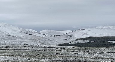 Ardahan'ın yüksek kesimlerinde kar yağışı