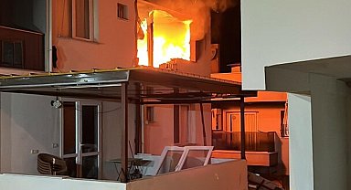 Aydın'da bir evin mutfağında patlamanın ardından yangın çıktı: 1 yaralı