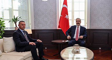 Bakan Fidan, Sancak Demokratik Eylem Partisi Yeni Pazar Milletvekili Şkriyel'i kabul etti