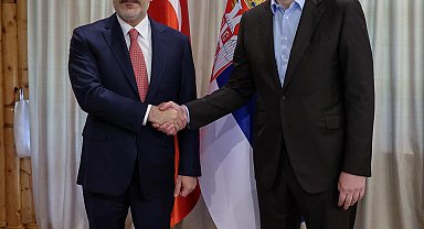 Bakan Fidan, Sırbistan Cumhurbaşkanı Vucic tarafından kabul edildi