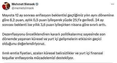 Bakan Şimşek: Küresel ve yurt içi gelişmelerin etkisinin geçici olduğunu değerlendiriyoruz