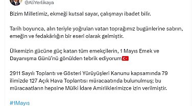 Bakan Yerlikaya: 79 ilimizde 127 açık hava toplantısına izin verildi