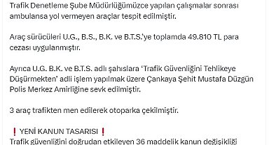 Bakan Yerlikaya: Yeni yasa tasarısında trafiği engelleyen sürücülere 180 bin TL ceza yazılacak