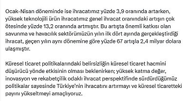 Cevdet Yılmaz: Türkiye'nin küresel ticaretteki payını yükseltmeyi amaçlıyoruz