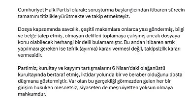 CHP'li Çiftçi'den kurultay soruşturmasına ilişkin açıklama