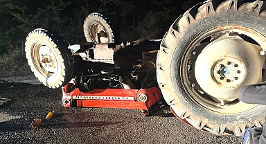 Çorum'da traktör altında kalan sürücü öldü