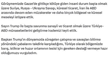 Cumhurbaşkanı Erdoğan, ABD Başkanı Trump ile telefon görüşmesi gerçekleştirdi