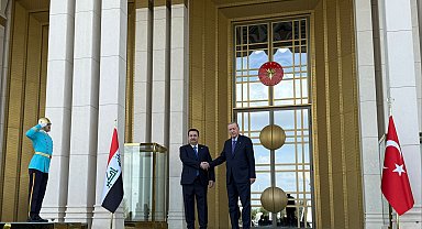 Cumhurbaşkanı Erdoğan, Irak Başbakanı Sudani'yi resmi törenle karşıladı