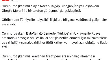 Cumhurbaşkanı Erdoğan, İtalya Başbakanı Meloni ile görüştü