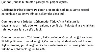 Cumhurbaşkanı Erdoğan, Pakistan Başbakanı Şerif ile görüştü
