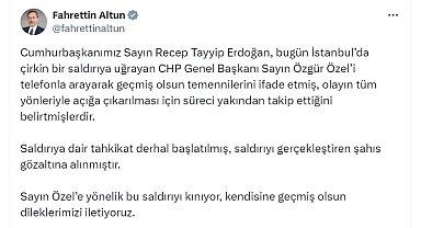 Cumhurbaşkanı Erdoğan'dan Özel'e 'geçmiş olsun' telefonu