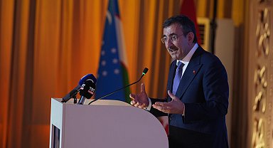 Cumhurbaşkanı Yardımcısı Yılmaz, Özbekistan'da iş insanlarıyla bir araya geldi