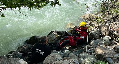 Derede akıntıya kapılan İbrahim'i arama çalışmalarında 2'nci gün