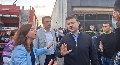 Diyarbakır'da, oto sanayi sitesindeki bir iş yerinde patlama sonrası yangın; olay anı kamerada