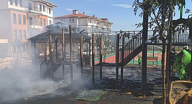 Gaziantep'te çocuk parkında yangın