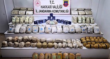 Hakkari ve Van'da 339 kilo uyuşturucu ele geçirildi