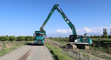 Iğdır'da sulama ve tahliye kanalı temizleniyor; tarımsal verimlilik artacak