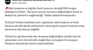 İletişim Başkanlığı: Devlet yönetiminin herhangi bir pazarlık üzerine süreç yönetmesi söz konusu değildir