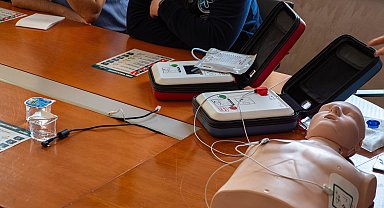 İpsala Sınır Kapısı'na ani kalp durmalarına karşı OED cihazı yerleştirildi