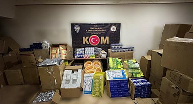 İzmir'de 42 milyon TL'lik kaçakçılık operasyonu