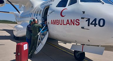 Kalp grefti, Hava Kuvvetleri'ne ait ambulans uçakla Ankara'ya getirildi