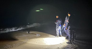 Karasu Sahili'nde roket taşıma motoru bulundu