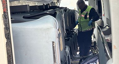 Konya'da yolcu otobüsü devrildi: 14 yaralı