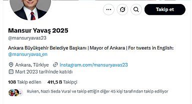 Mansur Yavaş: Hesabım İmamoğlu adına kullanılacak