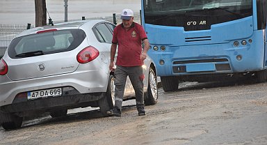 Mardinliler sağanak etkili oldu