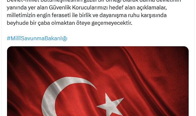 MSB'den 'Güvenlik korucuları' açıklaması