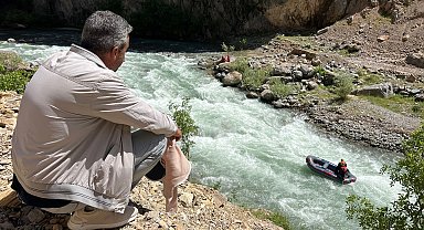 Nehirde kaybolan İbrahim'i arama çalışmaları 8'inci gününde