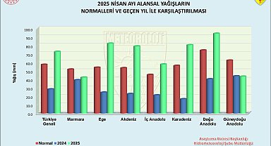 Nisan ayında 9 ilde yağış rekoru