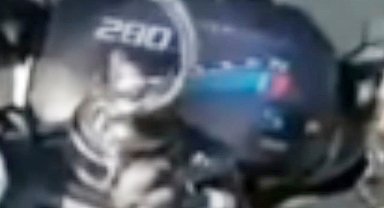 Saatte 280 kilometre hız yaptığı videoları paylaşan motosiklet sürücüsü yakalandı