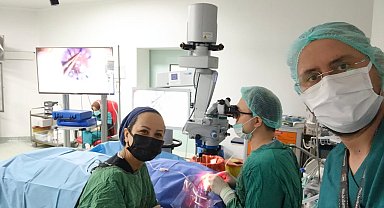 Samsun'da 83 yaşındaki hastaya kornea nakledildi