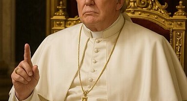 Trump, yapay zeka ile kendisini 'Papa' yaptığı bir fotoğraf paylaştı