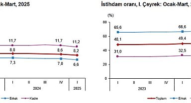TÜİK: 1'inci çeyrek işsizlik oranı yüzde 8,2 oldu