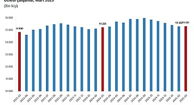 TÜİK: Ücretli çalışan sayısı yıllık yüzde 0,6 arttı