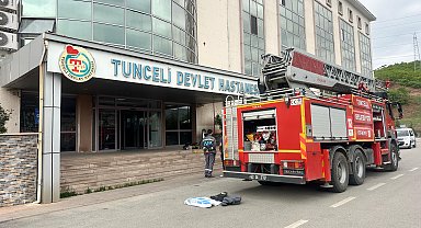 Tunceli Devlet Hastanesi'nde yangın; hastalar tahliye edildi