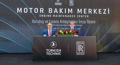 Türk Hava Yolları Teknik A.Ş. ile Rolls-Royce, İstanbul'da motor bakım merkezi kuruyor